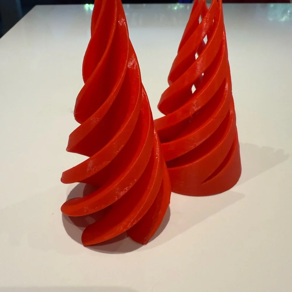 3D printed kids fidget spiral cone shaped